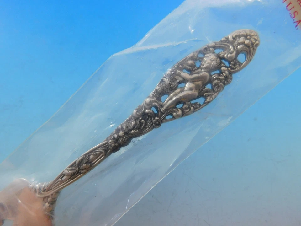 Labors of Cupid by Dominick and Haff Sterling Silver Salad Fork New Unused - Image 2 of 4