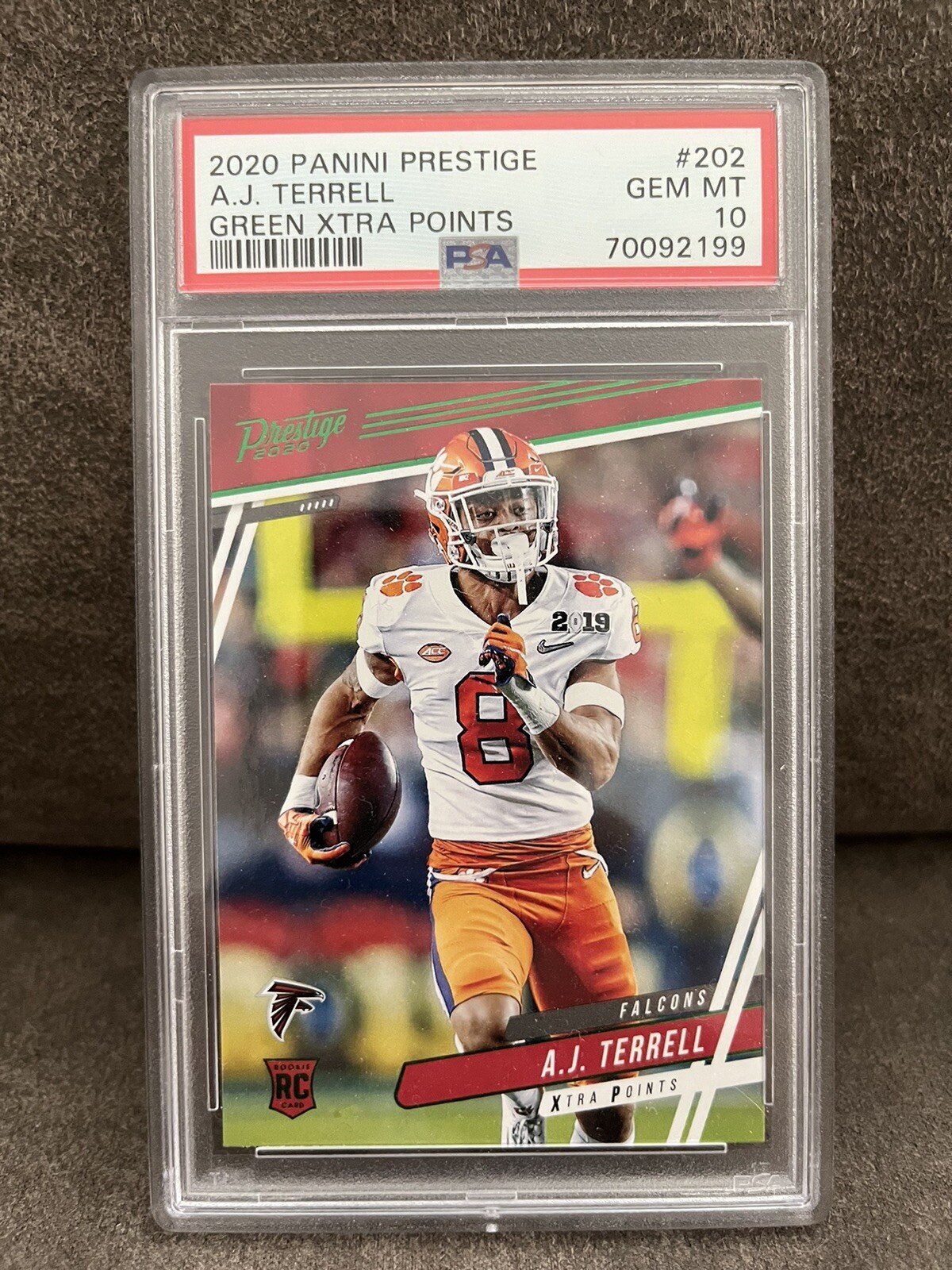 AJ Terrell Panini Prestige #202 Green Xtra Points