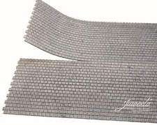 Flexible Gehwegplatten Bürgersteig Segment  40x40 hell und dunkel  1:87 Juweela