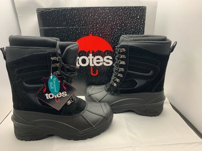 totes gloss men's waterproof winter boots