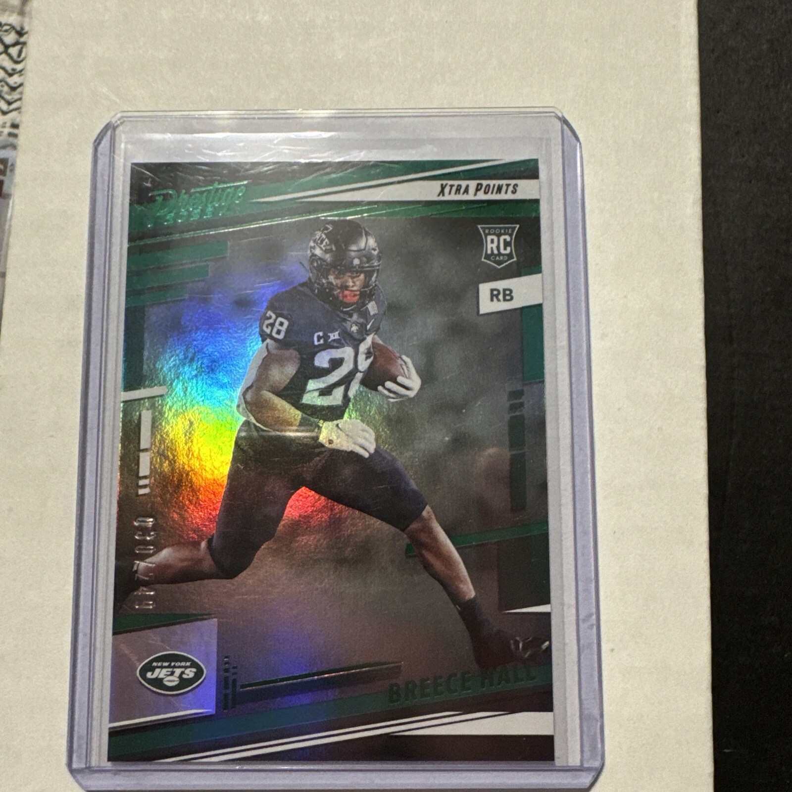 2022 Panini Prestige - Rookies Xtra Points Green #313 Breece Hall /249 (RC)