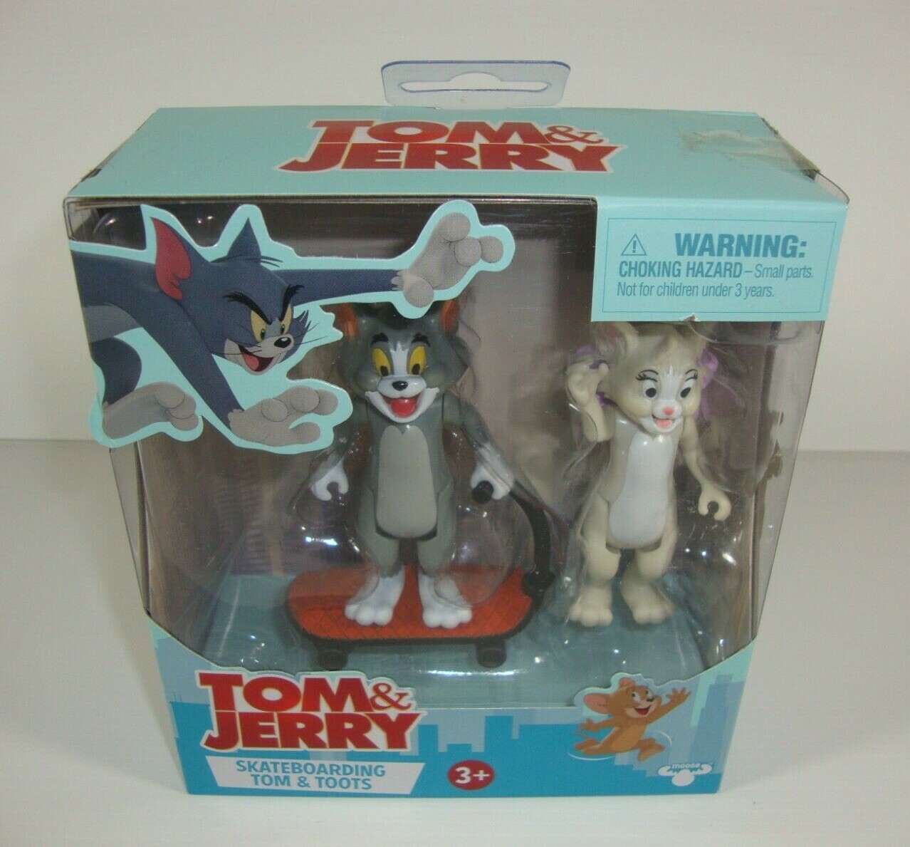 TOM & JERRY FIGURE SET SKATEBOARDING TOM & TOOTS NEW