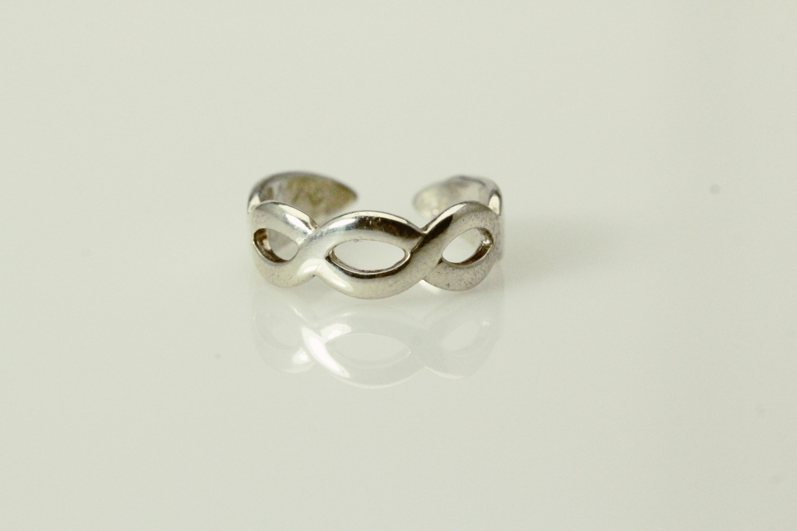 Infinity Design Adjustable Size 925 Sterling Silv… - image 2