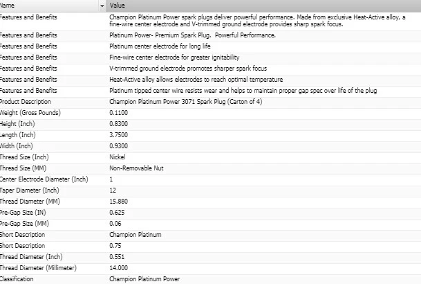 6件装Champion白金火花塞套装适用于HYUNDAI TUCSON 2005-2009 V6-2.7L — 第 4/4 张图片