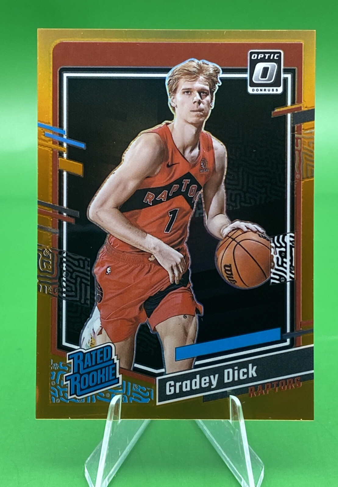 🍊# /199 Orange RC 2023-24 Optic Gradey Dick Orange Rookie Raptors #212