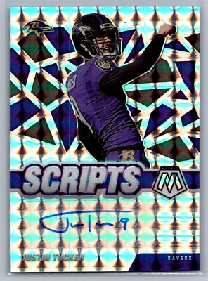 2021 Panini Mosaic - #S-JUT Silver Justin Tucker (AU) - NM-MT