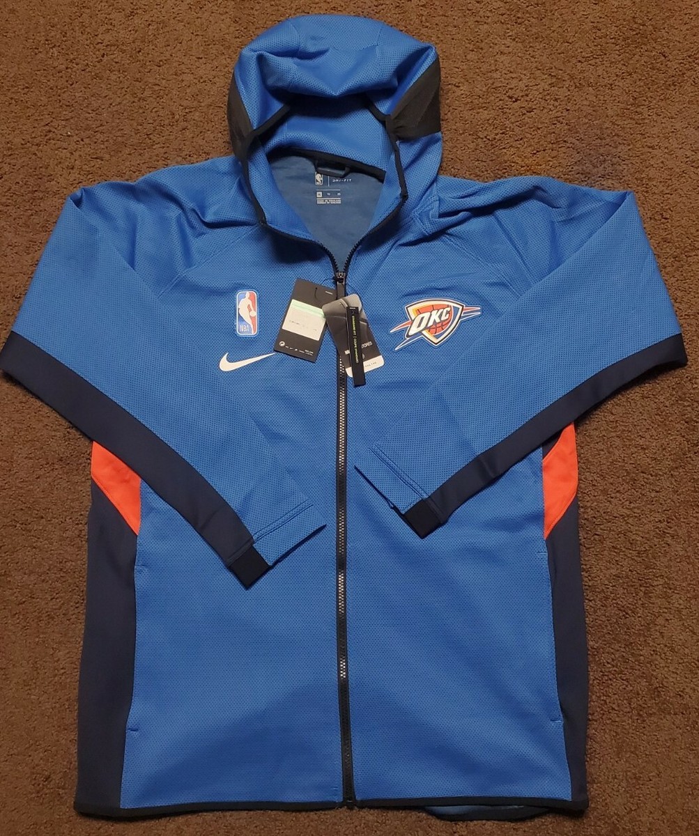 NIKE OKLAHOMA CITY THUNDER OKC Therma Flex Showtime Mens Hoodie