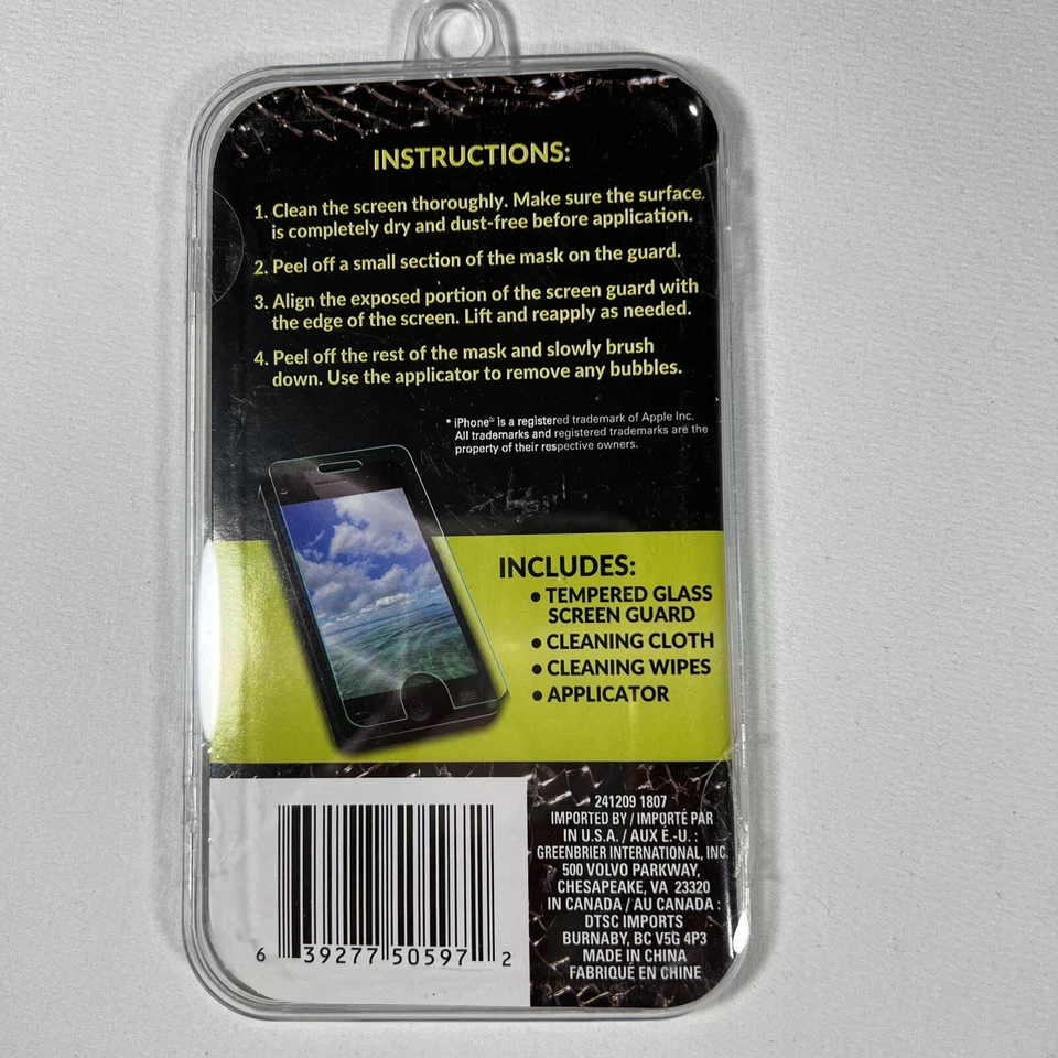 Juego de 2 protectores de pantalla de vidrio templado resistente a roturas para iPhone 6, 6S, 7, 8 Foto 3 de 4