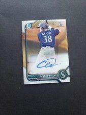 2022 Bowman Chrome Charlie Welch Prospect Autograph Auto #CPA-CW Mariners