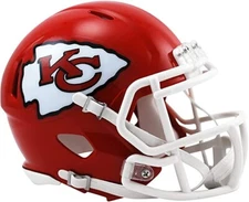 *SALE* KANSAS CITY CHIEFS NFL SPEED MINI RIDDELL FOOTBALL HELMET!