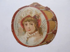 W. F. Woods Herrod's Five Dollar Hand Sewn Shoes Victorian Trade Card Wooster OH