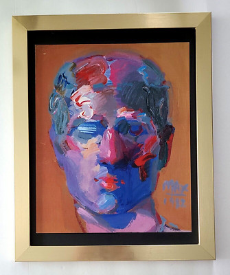 PETER MAX + POP ART + 1980'S SIGNED PRINT  + NEW GOLDEN FRAME