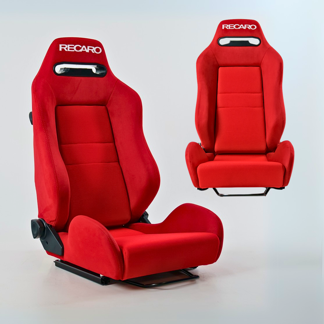 1x RECARO SR3 ADR Style - Red Sports Stitching JDM Racing Seat