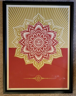 Shepard Fairey Signed & Numbered Framed Hennessy Cognac Obey