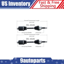 For 2005-2011 Chevy Cobalt HHR G5 Ion Automactic 2.2 2.4 2PC Front CV Axle Shaft