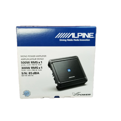 Alpine MRV-M500 500 Watt RMS Monoblock Amplifier Class D Digital Car Sub Amp