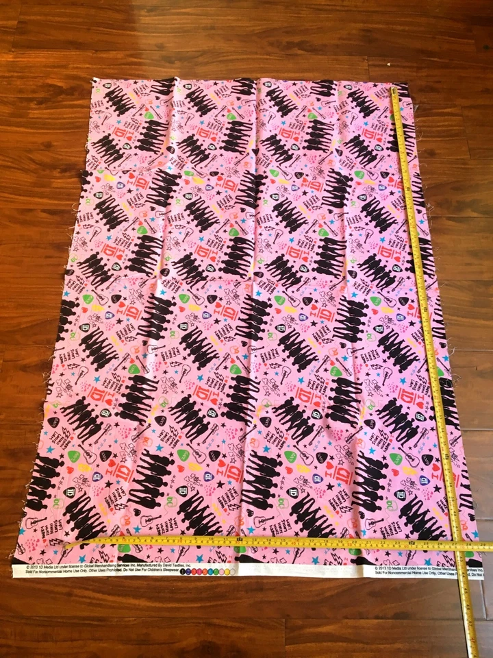 1D Niall Liam Zayn Louis Harry 2013 RARO 100% tela de algodón 28 X 43 ENVÍO GRATUITO Foto 2 de 3