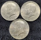 Kennedy Half Dollar Lot of  3 -1964D- AU+ -90%- (L12)