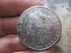 1889-S US MORGAN SILVER DOLLAR IN UNCIRCULATED CONDITION