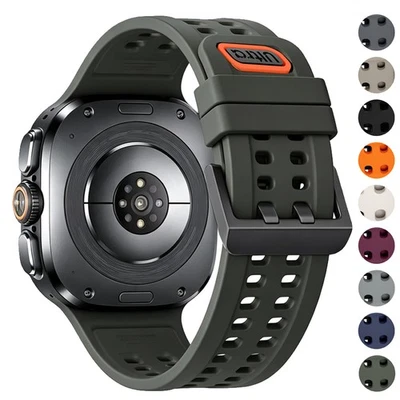 Sport weiches Silikon Armband für Samsung Galaxy Watch Ultra2 /2025/2024 47 mm Band - Bild 1 von 4