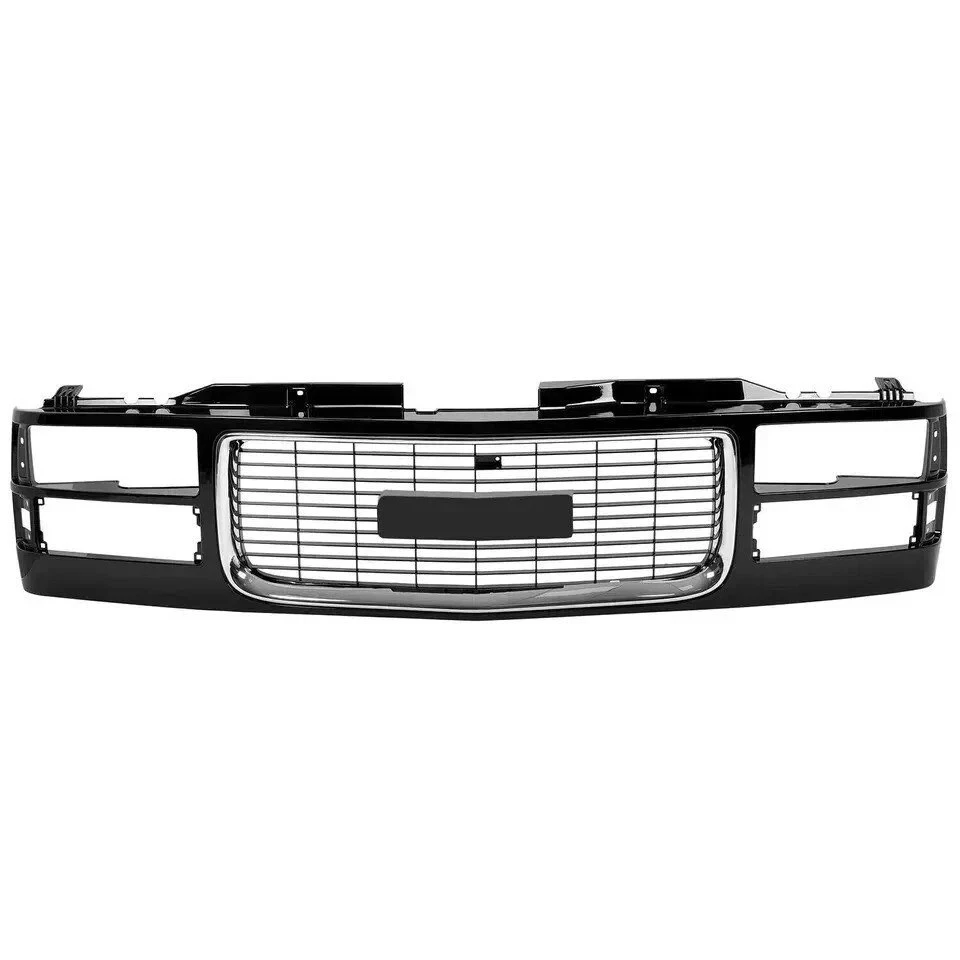 NEW FRONT BLACK GRILLE HEADLIGHT KIT 9PC FOR 1994-2002 GMC C/K PICKUP OLD STYLE - Изображение 2 из 4