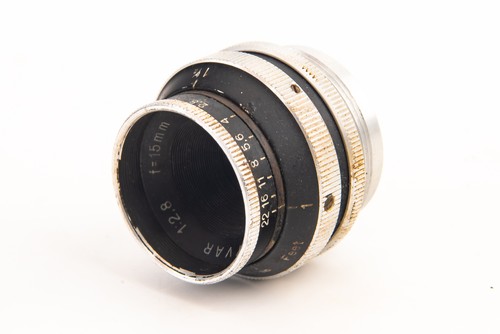 C Mount Kern Paillard 15mm f/2.8 Yvar Weitwinkel Cine Objektiv mit Kappe V28 - Bild 1 von 6