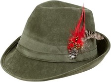 Boland Tyrolean Hat Green Alpine w/ Edelweiss & Feather Oktoberfest Folk Fancy D