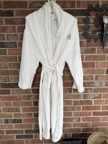 Disney World  "Grand Floridian" Bath Robe Unisex S/M White w/ Pockets