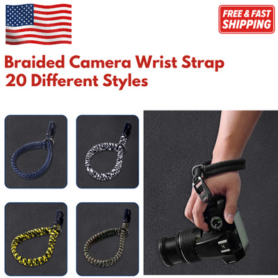 Adjustable Braided Camera Wrist Strap Hand Grip Rope for Mirrorless DSLR SLR