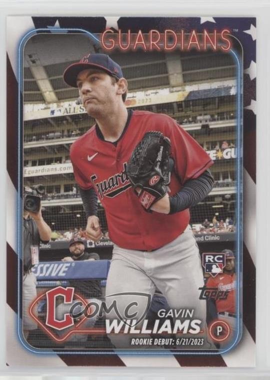 2024 Topps Update Debut Independence Day 3/76 Gavin Williams Rookie RC 0ba8