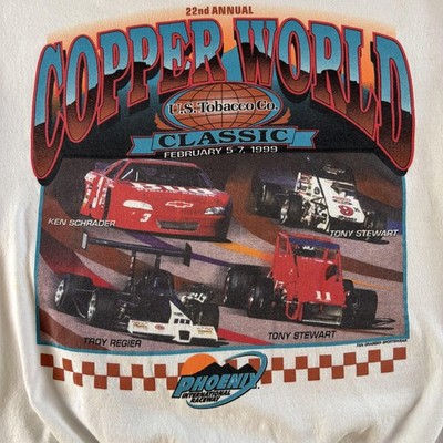 Vintage Copper World Classic Sweatshirt Mens Large Phoenix Tony Stewart 1999