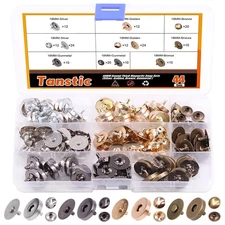 44 Sets 4 Color 18MM Round Magnetic Snap Sets, Strong Magnetic Button Clasps ...