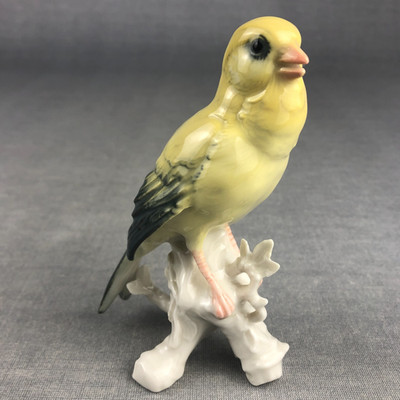 KARL ENS CANARY BIRD Porcelain Figurine Thuringia Germany VTG 1920s-30s No chips