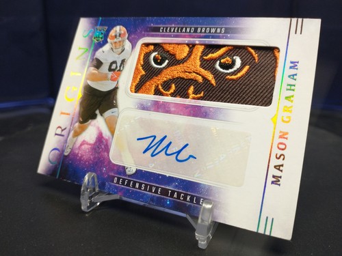 2025 Panini Origins Mason Graham Auto Rookie Jerseys Jumbo Dawg Eyes* READ 🔥 - Picture 7 of 8