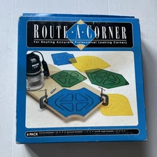 Route-A-Corner Woodworking Templates 6 Pack Convex Concave and 45 Degree Guide