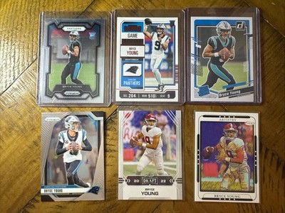 Bryce Young Lot Of 6 RC 2022-25  Panthers, Alabama ￼  See Below  MINT 