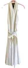 Polo Ralph Lauren White Linen Halter Dress Sz 6