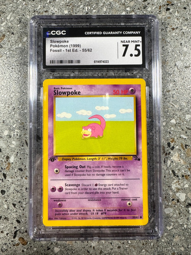 Slowpoke (1st Edition) graded CGC 7.5 for sale on eBay