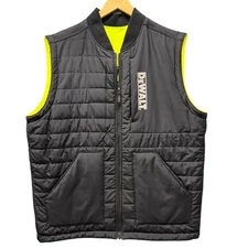 Harriton Dewalt Jacket Mens Large Reversible Vest Full Zip Dockside Freezer NEW