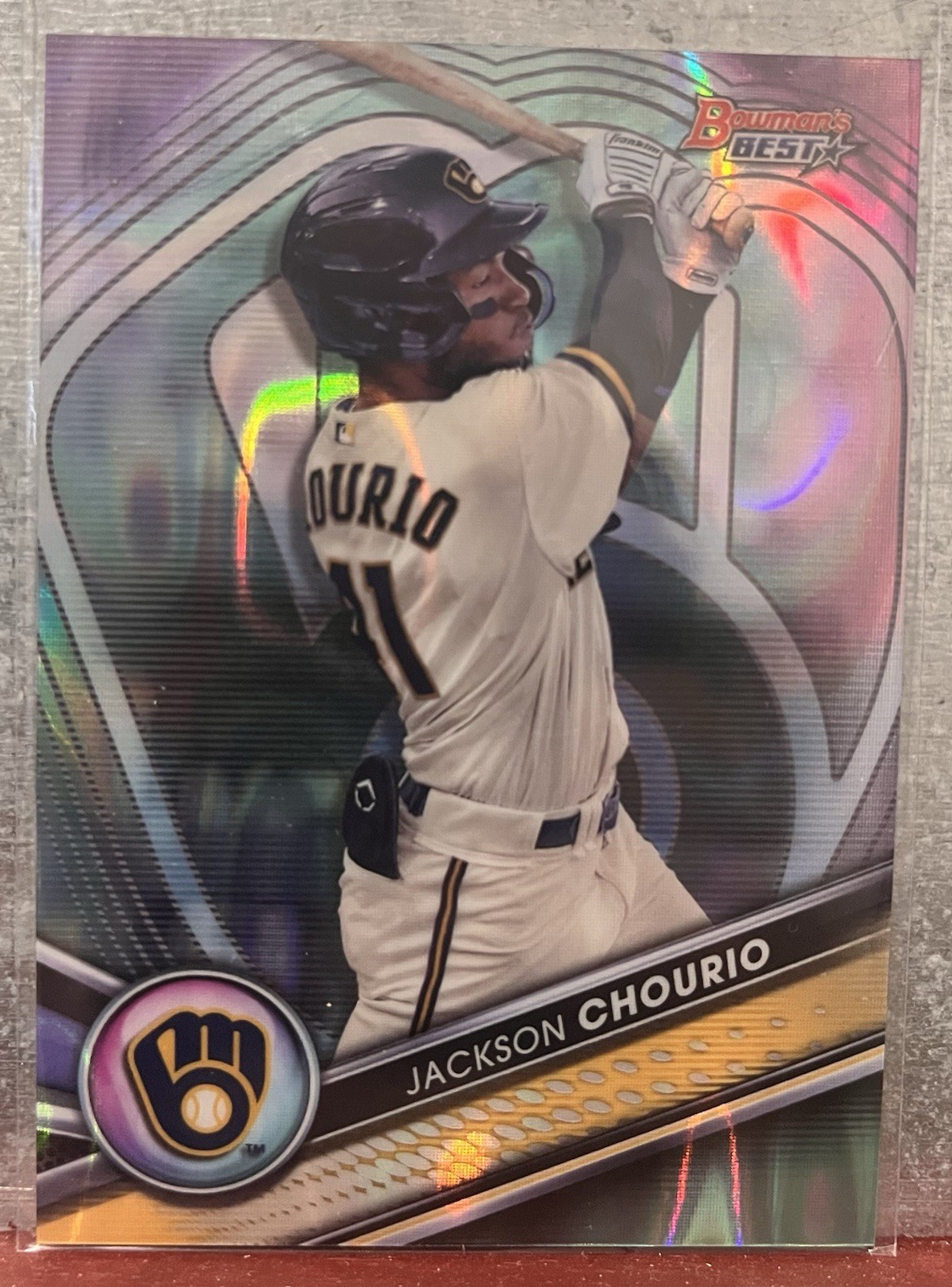 2022 Bowman’s Best Aqua Lava Refractor 182/199 - Jackson Chourio -  Prospect