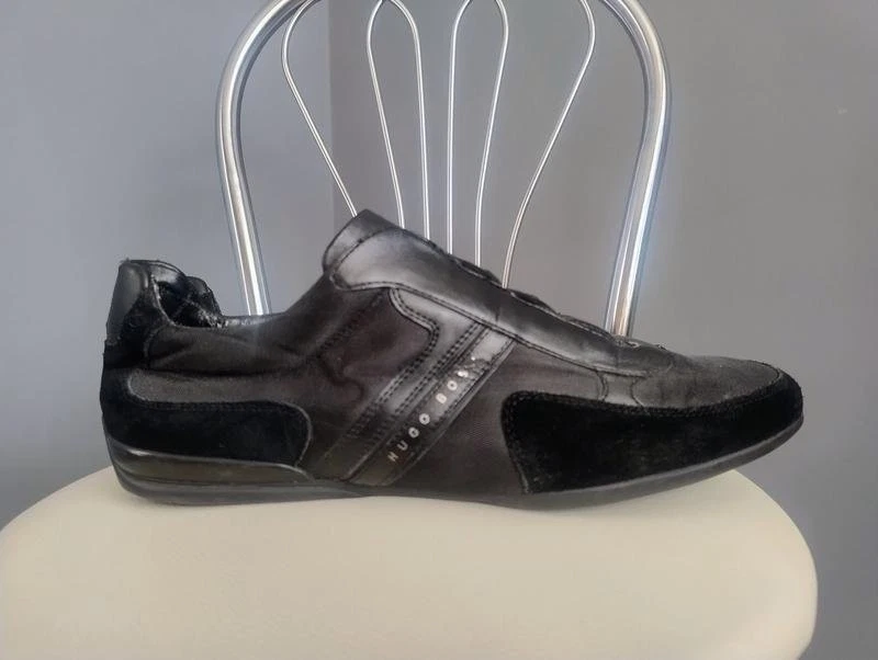 Men Hugo Boss Loafers Black Leather 46 - Bild 2 von 4