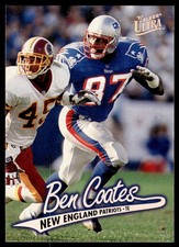1997 Ultra Football Card Ben Coates New England Patriots #62 8461