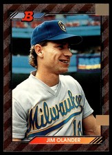 1992  Bowman  575  Jim Olander  Milwaukee Brewers  Baseball