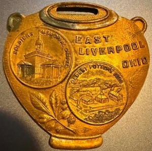 Watch fob: 1914 Ohio G.A.R. 48th Encampment. CIVIL WAR! (Lot#254)
