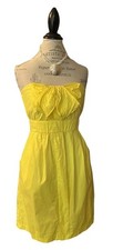 Urban Outfitters “Kimchi Blue” Women M Sexy Yellow Strapless Summer Sundress