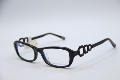 NEW CARMEN MARC VALVO JACQUI ONYX BLACK AUTHENTIC FRAMES EYEGLASSES 50-16