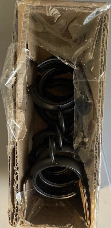 10 Pottery Barn C-Loop 窗帘戒指古董青铜小号 0.75 英寸杆新品 — 第 3/4 张图片