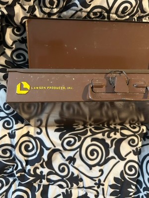 Vintage Lawson Products Inc Metal Drawer Storage 8 Compartments 13x9x2