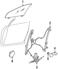 Genuine Mopar 1997-2000 Chrysler Voyager Window Regulator Assembly 68037296aa Genuine Mopar 1997-2000 Chrysler Voyager Window Regulator Assembly 68037296aa