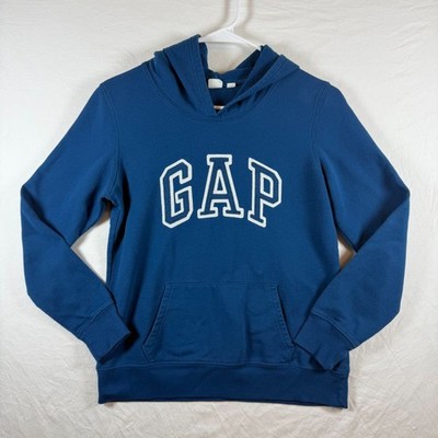 Gap Logo Hoodie Navy Blue Pullover Sz S